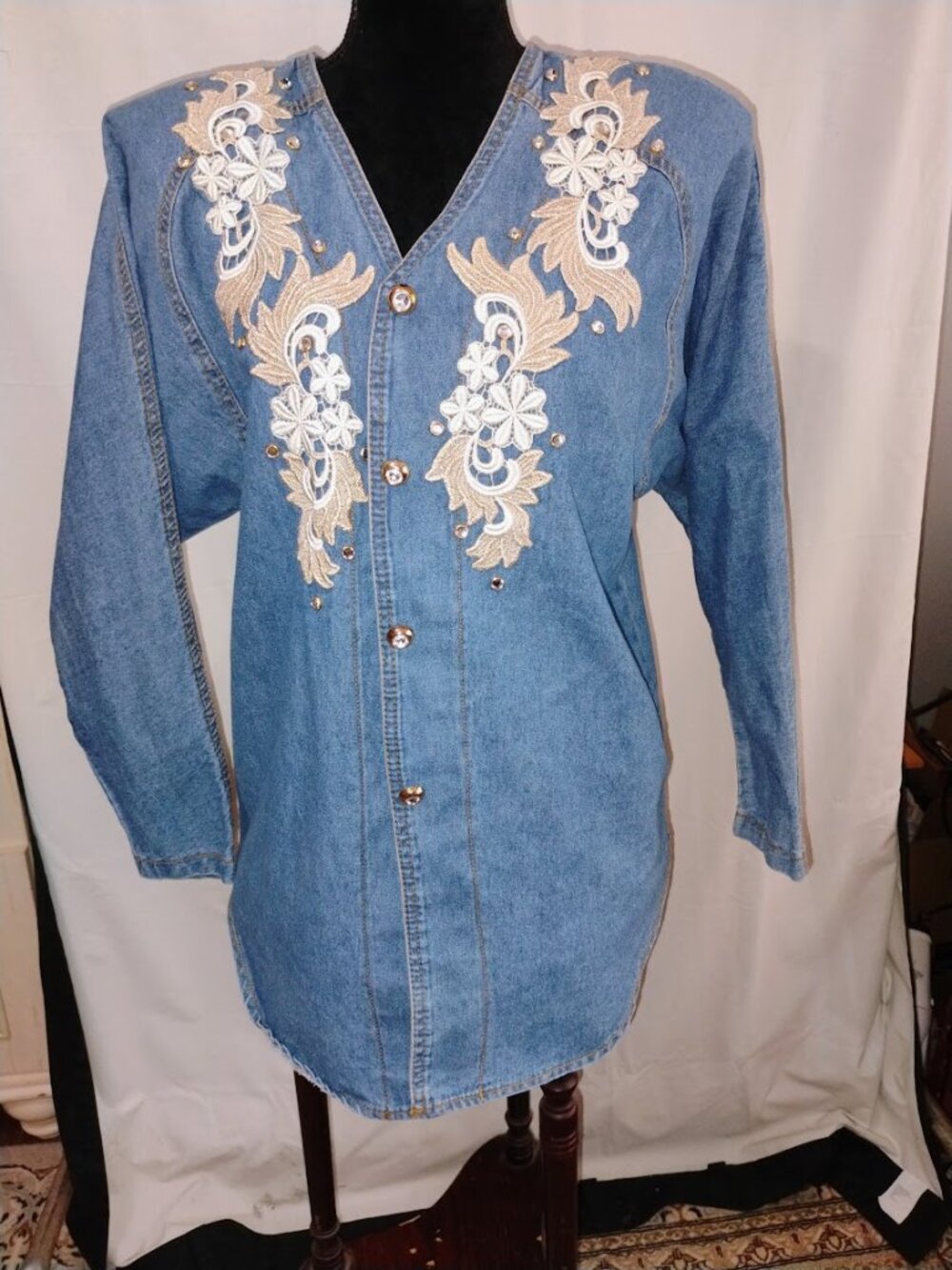 Vintage Monique Fashions denim piece (Size 10) i